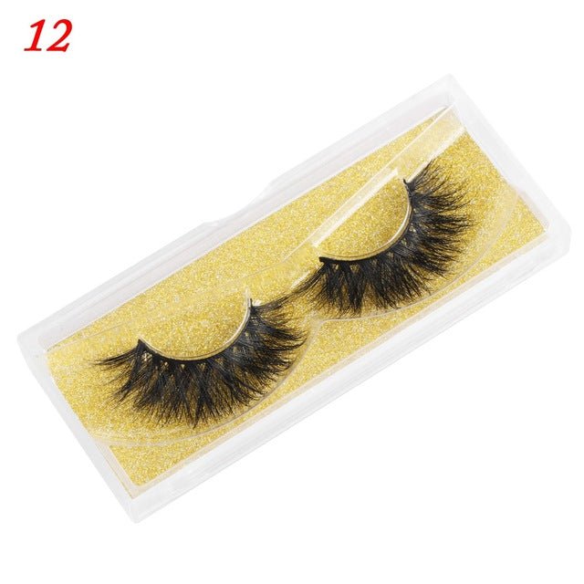 100% Mink Eyelashes 25mm Wispy Fluffy Fake Lashes - Taylor K Shop
