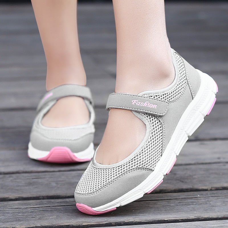 2021 Summer Women Casual Shoes Soft Portable Sneakers Walking Flat Shoes For Women Slip On Soles Breathable White Sneakers Shoes - Taylor K Shop