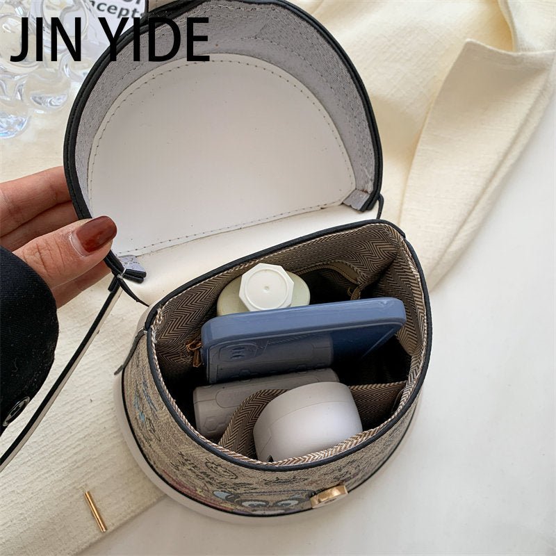 2023 Brand Graffiti Horseshoe Bags for Women High Quality Leather Shoulder Bag Luxury Purses and Handbags Designer Crossbody Bag - Taylor K Shop