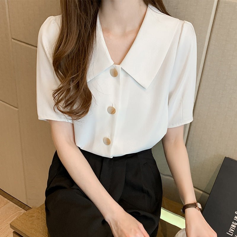 Beautiful Little Shirt Western Style Blouse Summer Short - sleeved T-shirt - Taylor K Shop