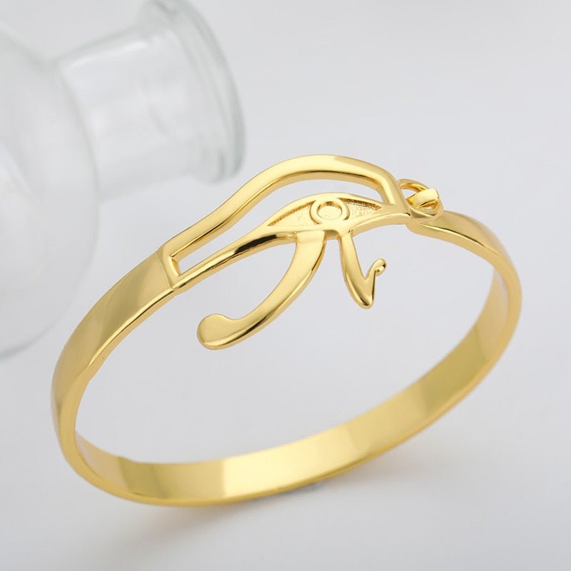 Egyptian Evil Eye Bracelet Bangles Men Vintage Stainless Steel Cross Nefertiti Bracelet For Women Gothic Jewelry Gift - Taylor K Shop