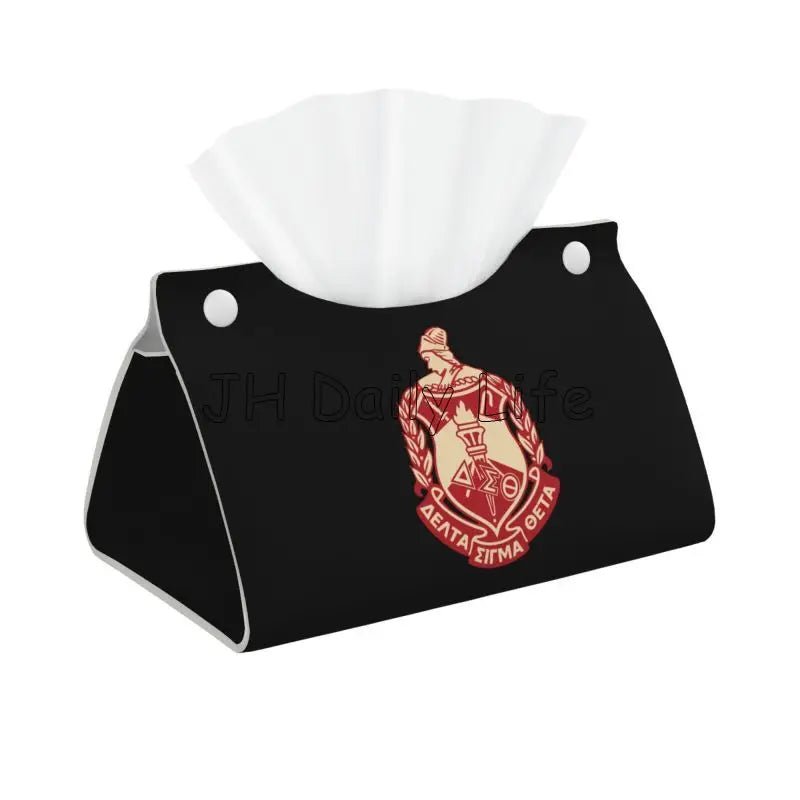 Elegant Delta Sigma Theta PU Leather Tissue Holder - Taylor K Shop