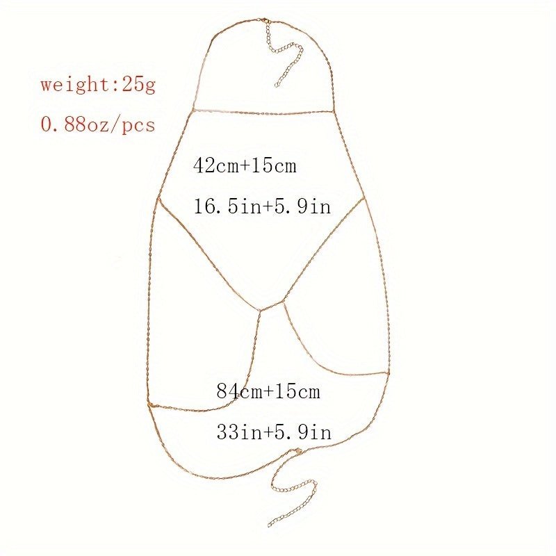 Elegant Rose Gold Body Chain with July Birthstone - Taylor K Shop