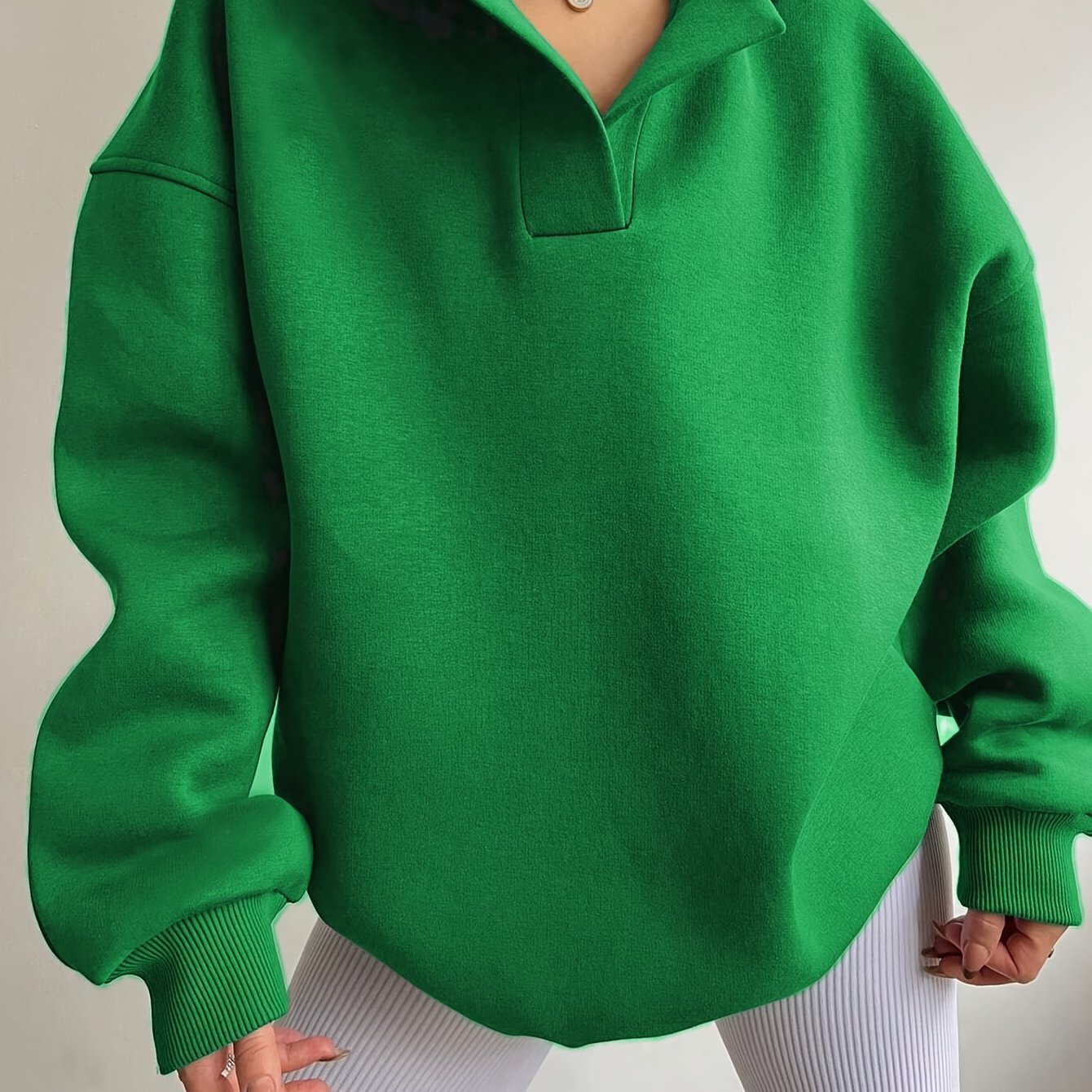 Elegant VNeck Hooded Sweatshirt Womens Knit Pullover - Taylor K Shop