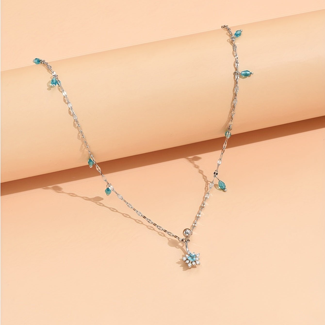 Elegant Zirconia Flower Belly Chain Pendant for Women - Taylor K Shop