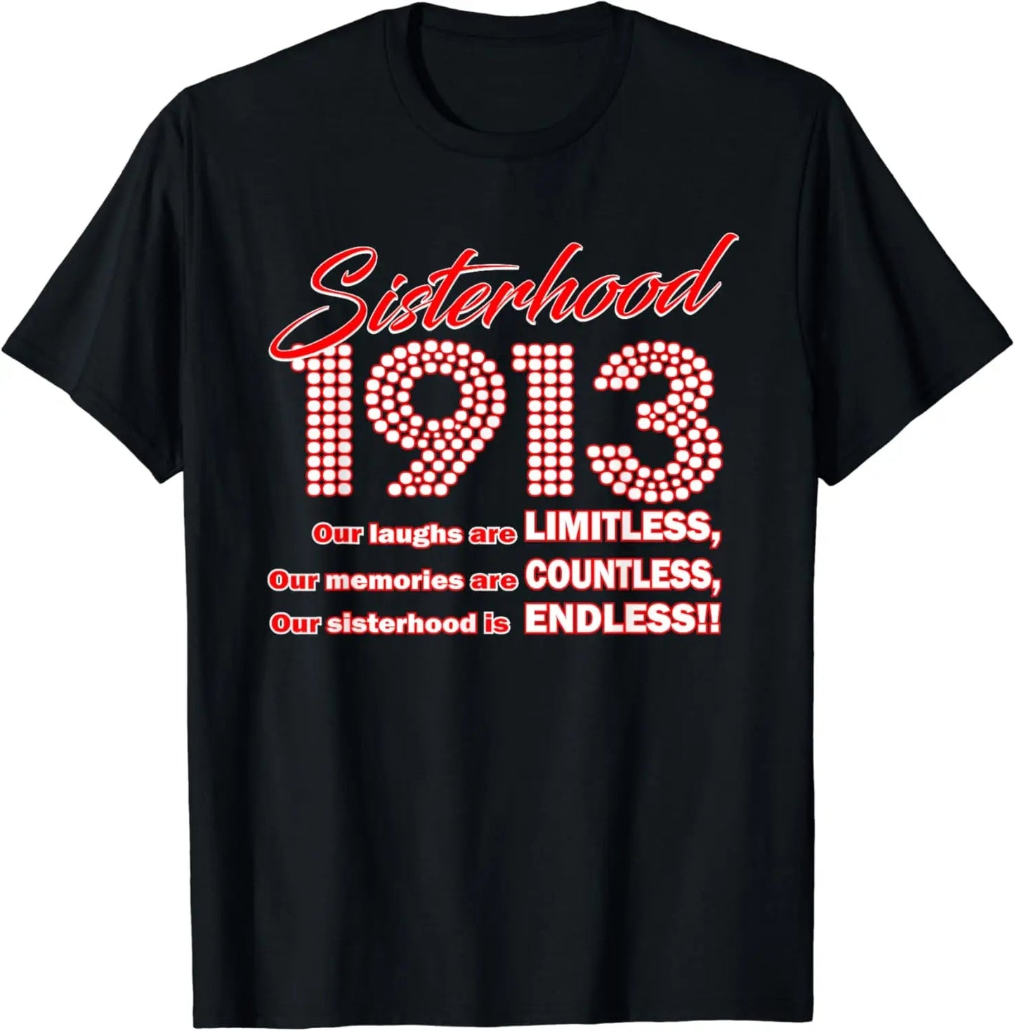 HBCU Sisterhood 1913 Crew TShirt Celebrate Unity - Taylor K Shop