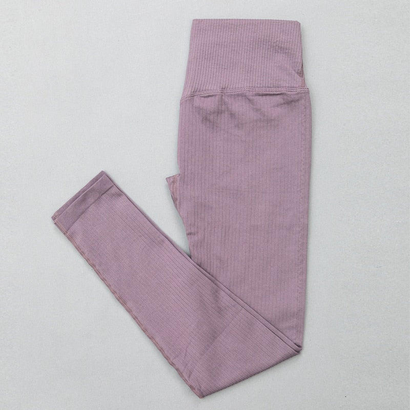 High Waist Sports Bra+ Legging Gym Clothing Seamless Fitness Yoga Suit Stretchy - Taylor K Shop