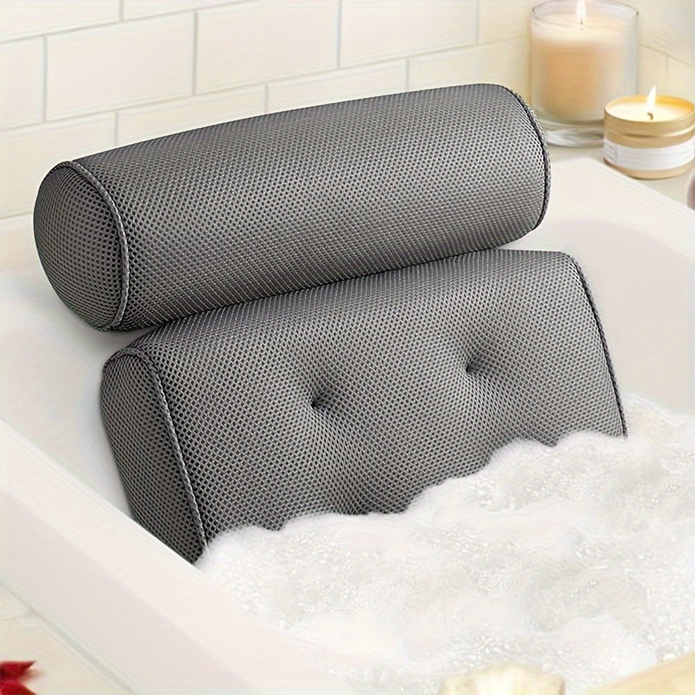 Luxurious NonSlip Bathtub Pillow with Suction Cups - Taylor K Shop