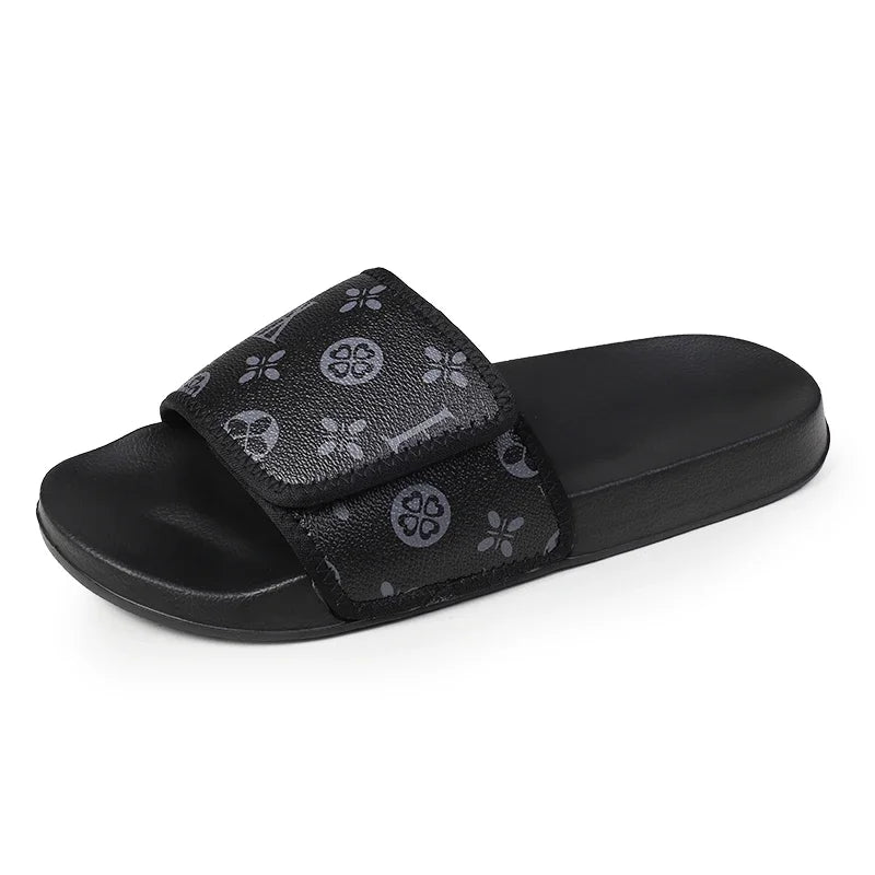 Mens Genuine Leather Sandals Comfortable Summer Slides Sale - Taylor K Shop