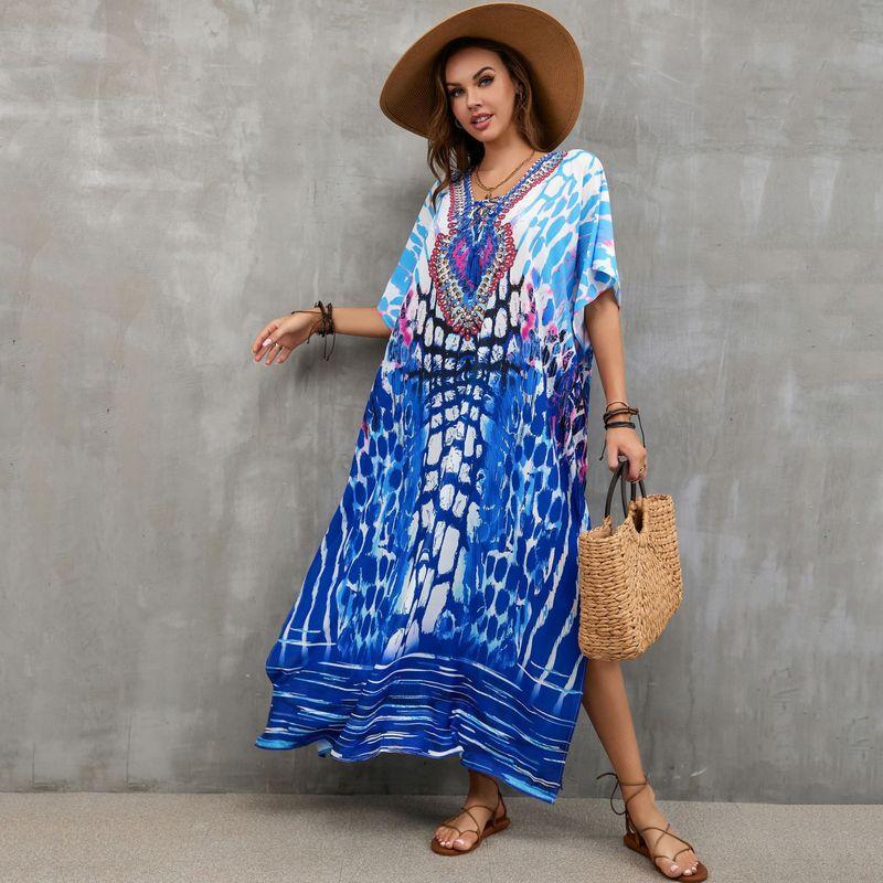 New Beach Blouse Tied Rope Holiday Blouse - Taylor K Shop