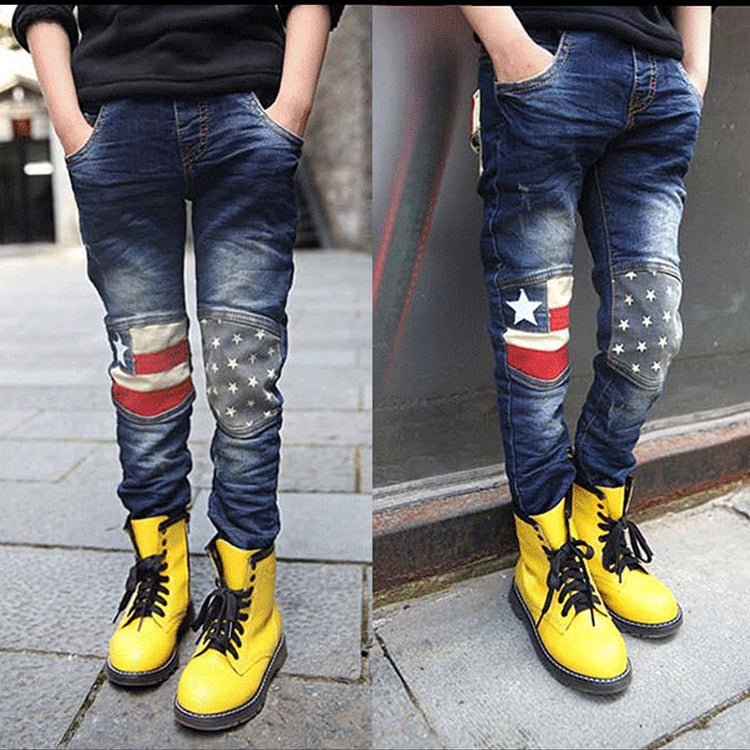 Boy patchwork jeans - Taylor K Shop