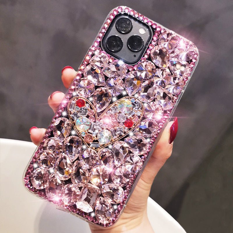 Full Diamond Mobile Phone Case Love Temperament - Taylor K Shop