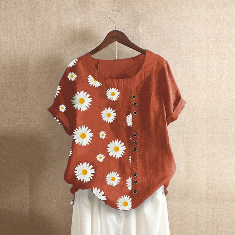 Linen Blouse Shirt - Taylor K Shop