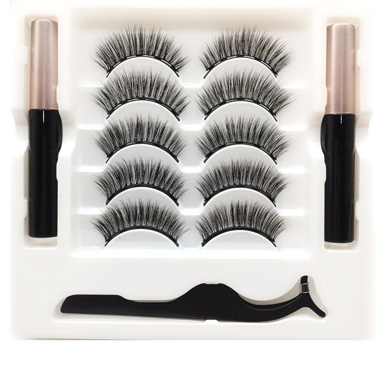 Magnetic Eyelashes Eyeliner Set Long Lasting False Mink Waterproof Eye Lashes Extension Reusable Beauty Makeup Tool - Taylor K Shop