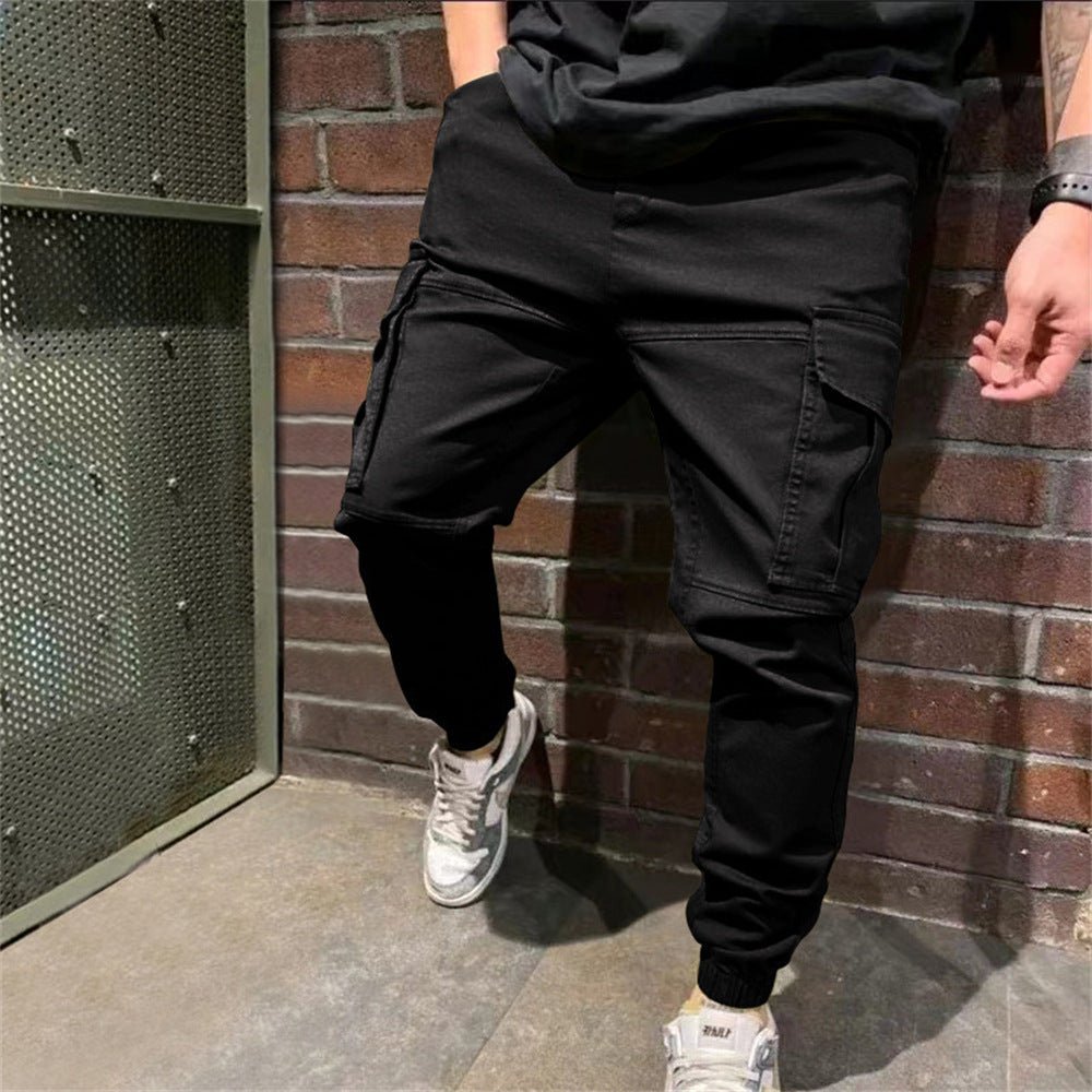 Mens Sports Pants With Pockets Casual Cargo Trousers - Taylor K Shop