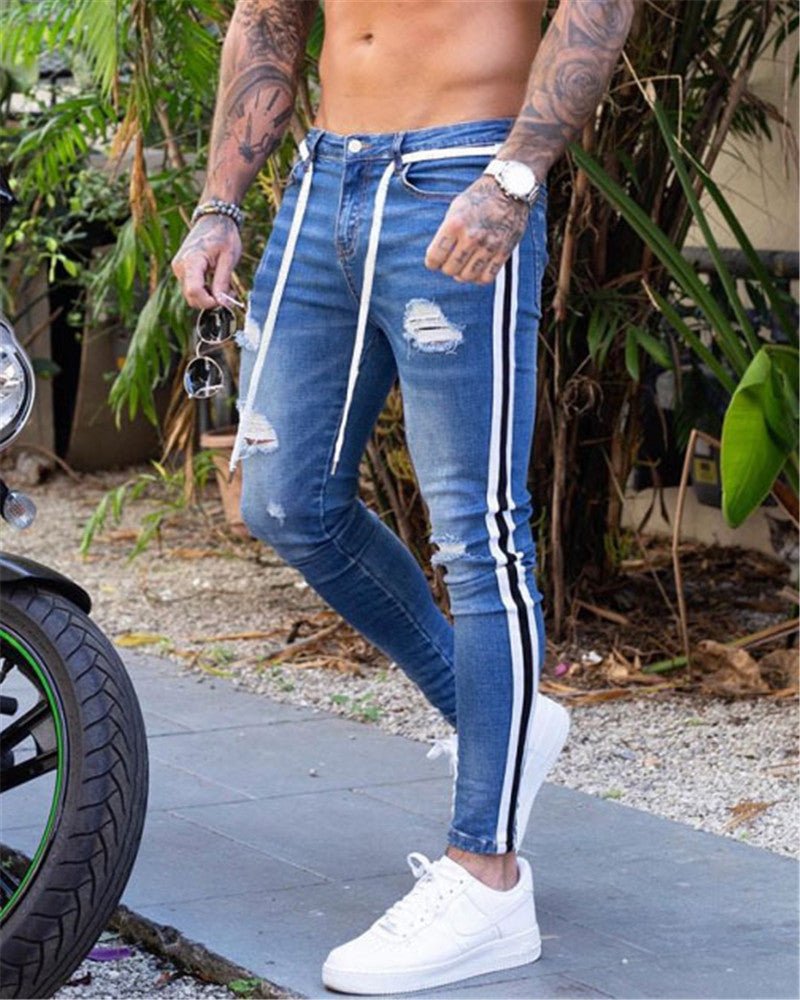 Men's tattered jeans - Taylor K Shop