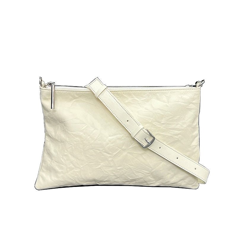 New Leather Luxury Women's Shoulder Bag Lady High - end Niche Minimalist Messenger Bag Female Summer Versatile Underarm Bag - Taylor K Shop