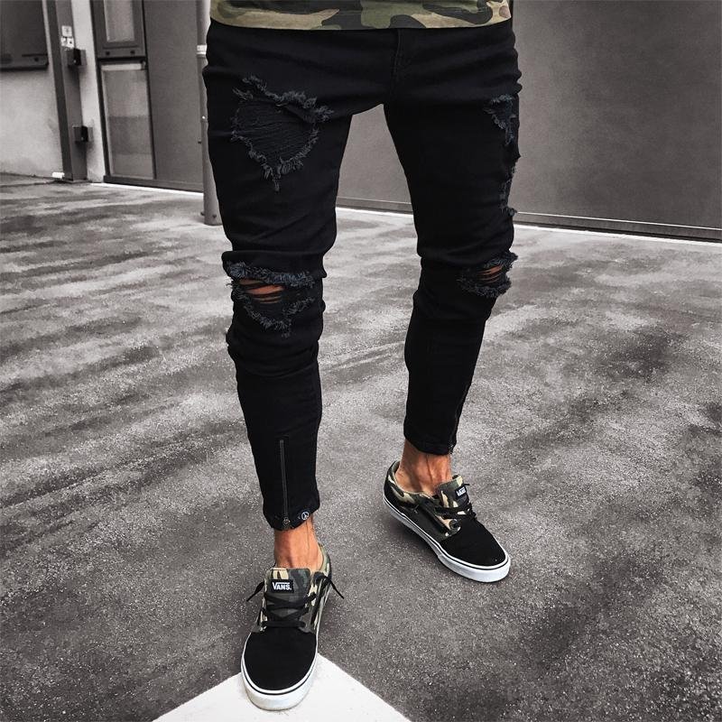 Streetwear Ripped Jeans - Taylor K Shop