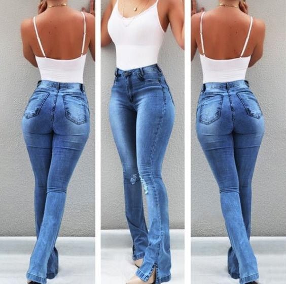 Stretch ripped jeans - Taylor K Shop