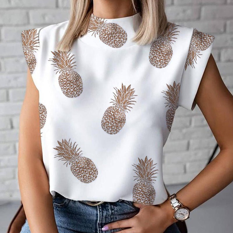 Summer Print Short Sleeve Blouse - Taylor K Shop