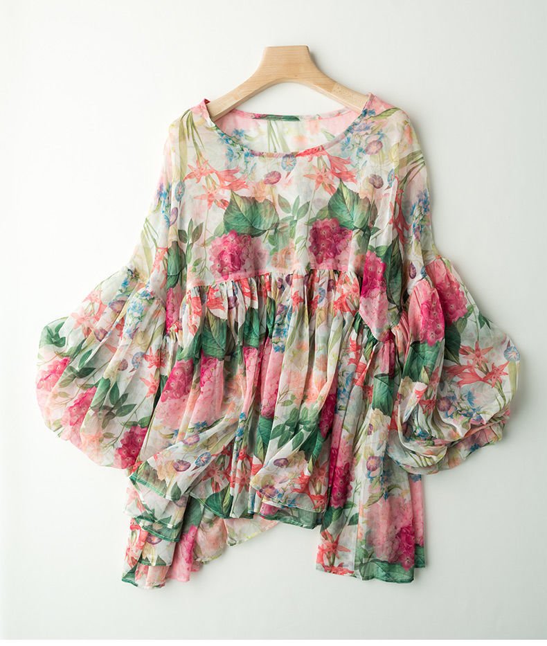 Summer Round Neck Loose Baby Blouse Women's Top - Taylor K Shop