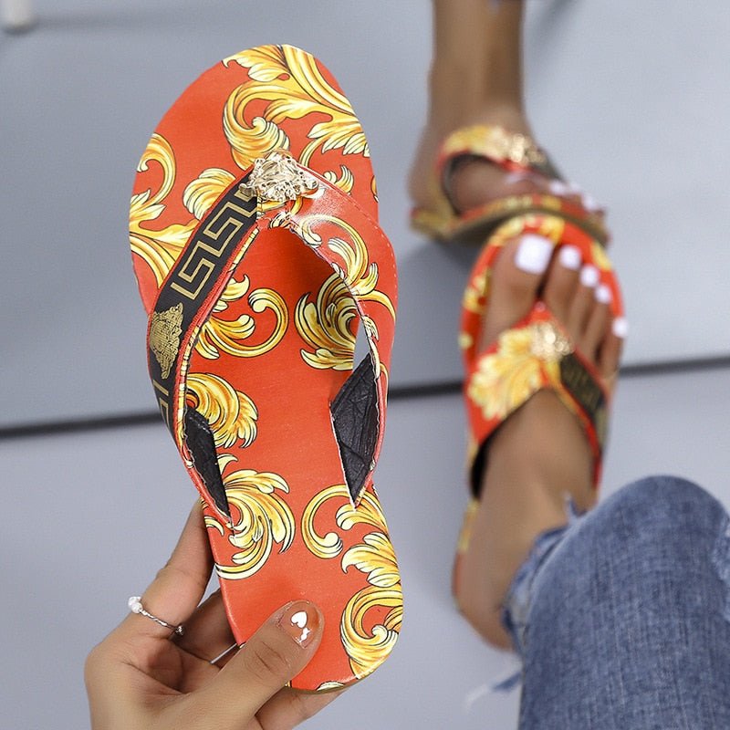 Summer Women Beach Flat Low Heels Slides Slippers Gladiator Female Mujer Sapato Feminino Sandals Ladies Shoes Woman J396 - Taylor K Shop