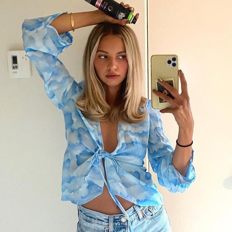 Women's Loose Chiffon Shirt Blouse In Summer - Taylor K Shop