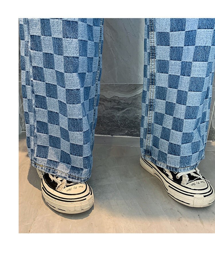 Women's plaid jeans - Taylor K Shop