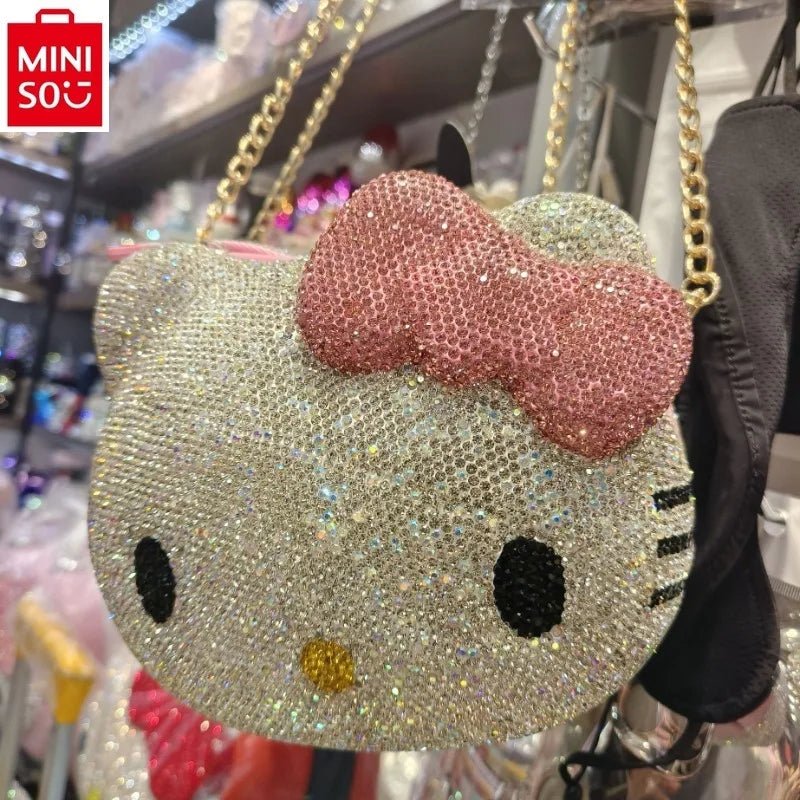 2024 MINISO Handmade Cartoon Diamond Crossbody Chain Bag - Taylor K Shop