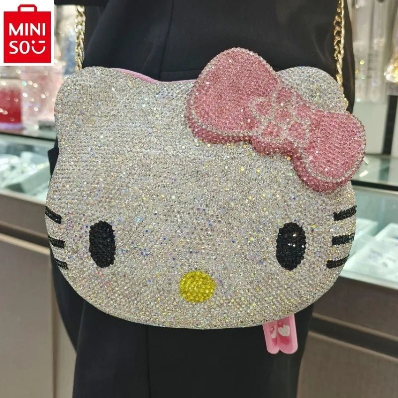 2024 MINISO Handmade Cartoon Diamond Crossbody Chain Bag - Taylor K Shop