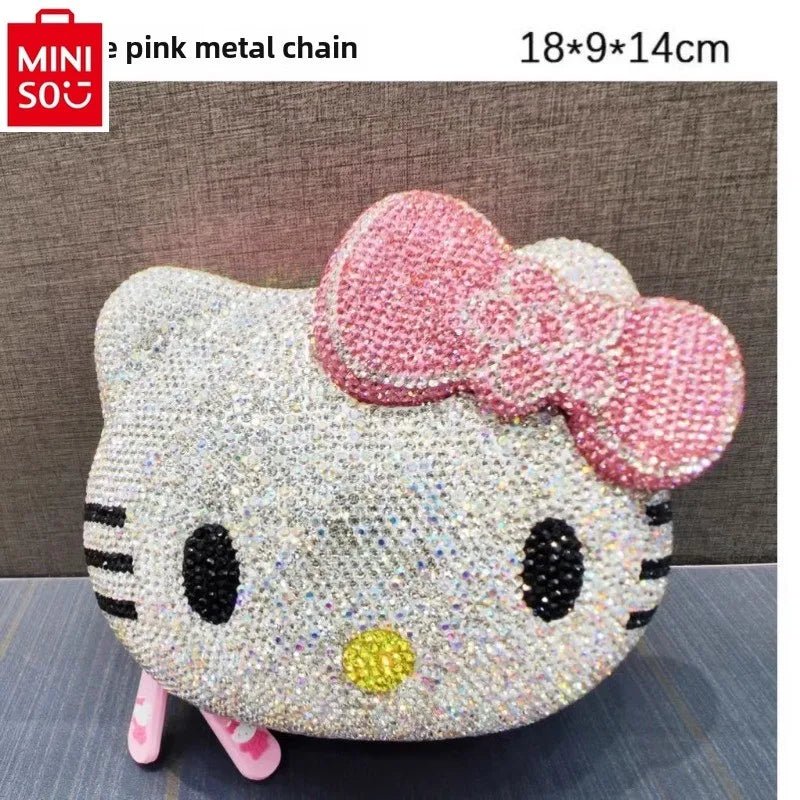 2024 MINISO Handmade Cartoon Diamond Crossbody Chain Bag - Taylor K Shop