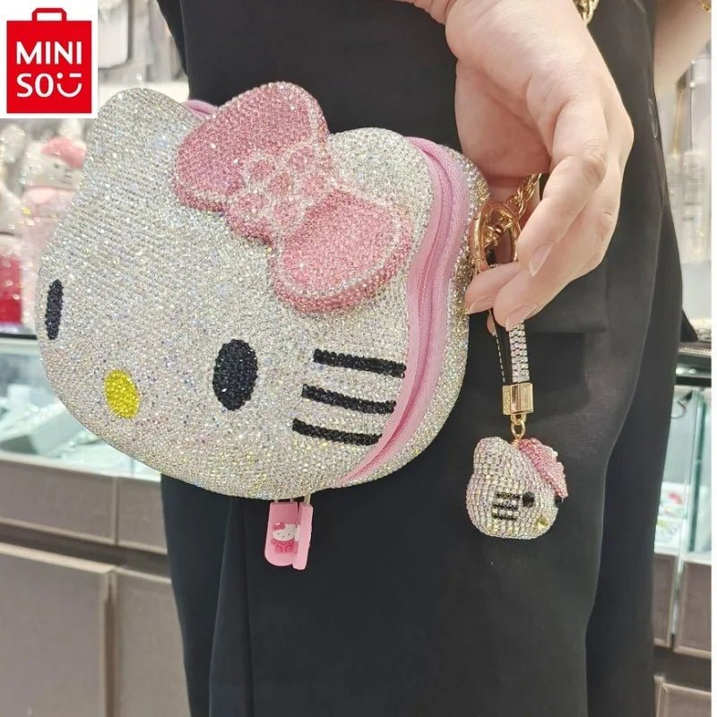 2024 MINISO Handmade Cartoon Diamond Crossbody Chain Bag - Taylor K Shop