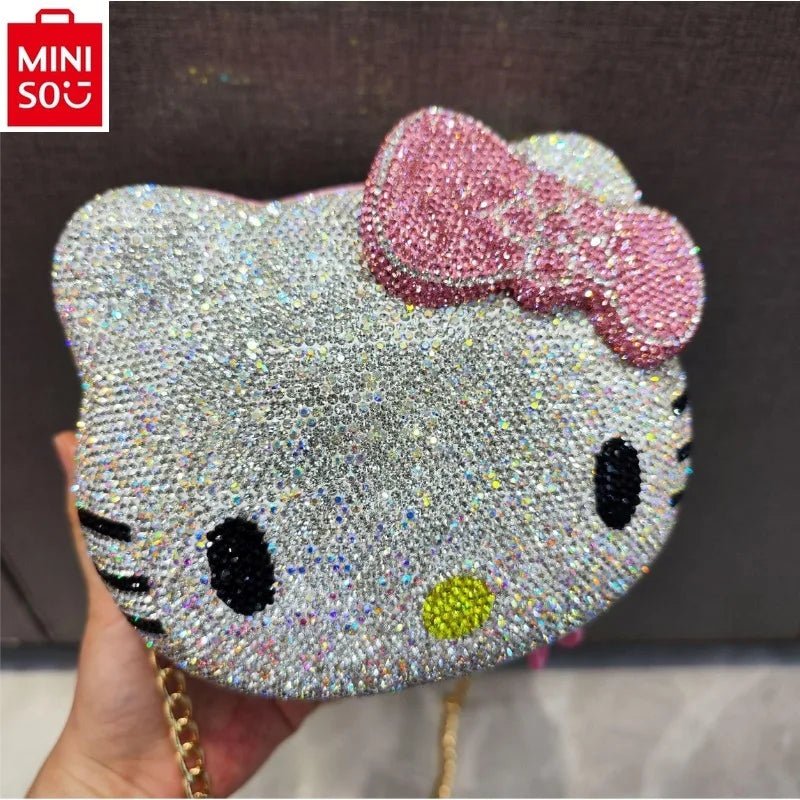 2024 MINISO Handmade Cartoon Diamond Crossbody Chain Bag - Taylor K Shop