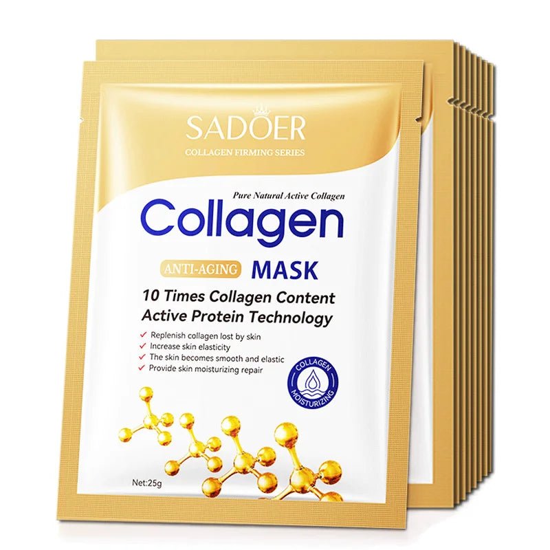 20Pack Hydrating Collagen Hyaluronic Acid Face Masks - Taylor K Shop