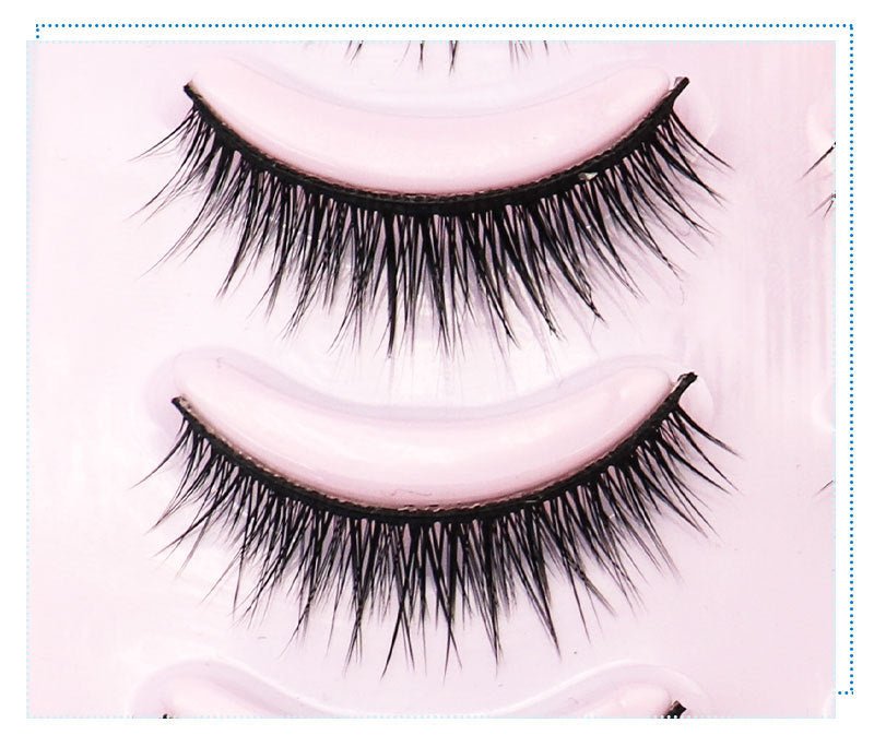 25Pairs Natural Short Cross False Eyelashes - Taylor K Shop
