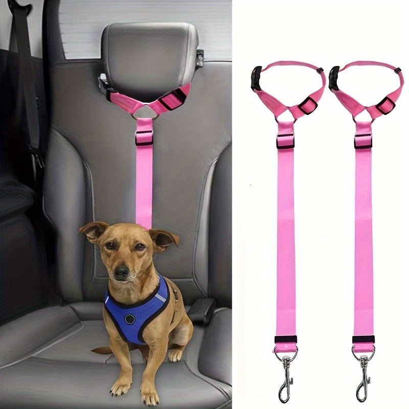 2in1 Adjustable Dog Car Seat Belt for Safe Travel - Taylor K Shop