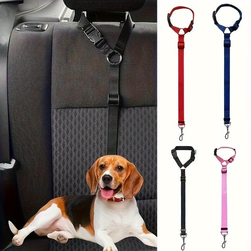 2in1 Adjustable Dog Car Seat Belt for Safe Travel - Taylor K Shop