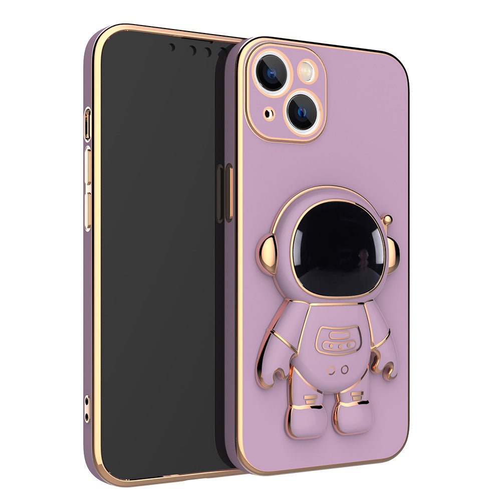 3D Astronaut Phone Case Anti - Drop Electroplating Bracket - Taylor K Shop