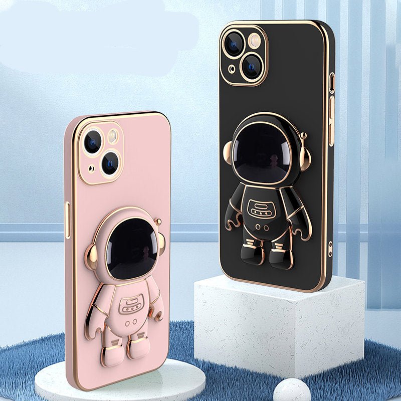 3D Astronaut Phone Case Anti - Drop Electroplating Bracket - Taylor K Shop