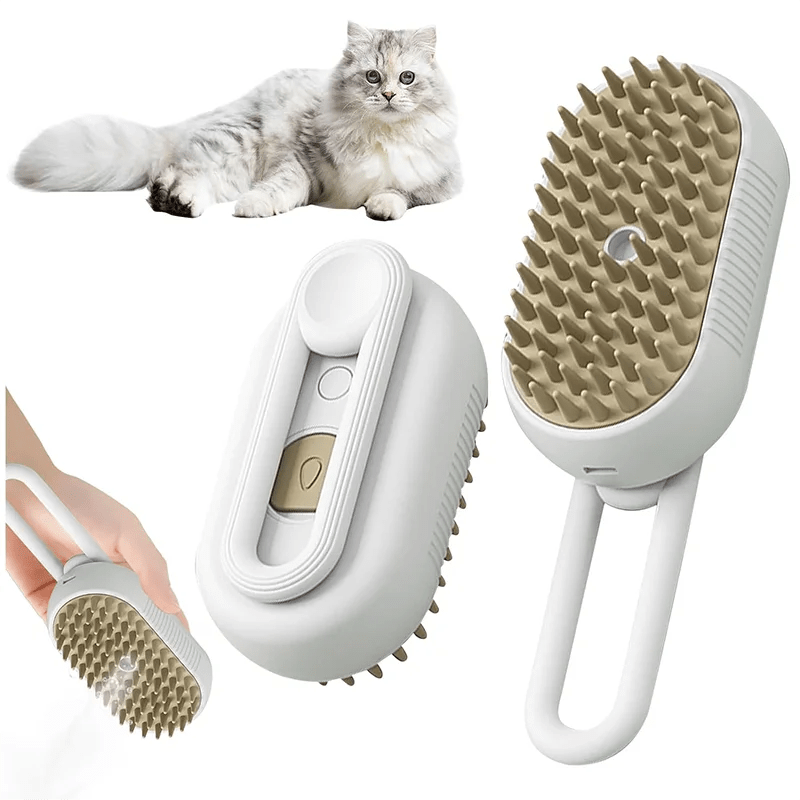 3in1 Electric Pet Grooming Brush with Steam - Taylor K Shop