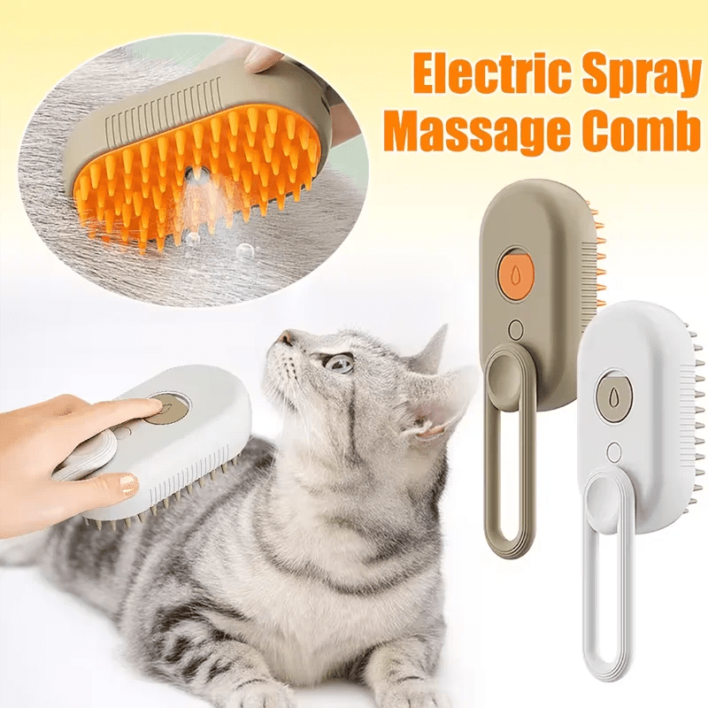 3in1 Electric Pet Grooming Brush with Steam - Taylor K Shop