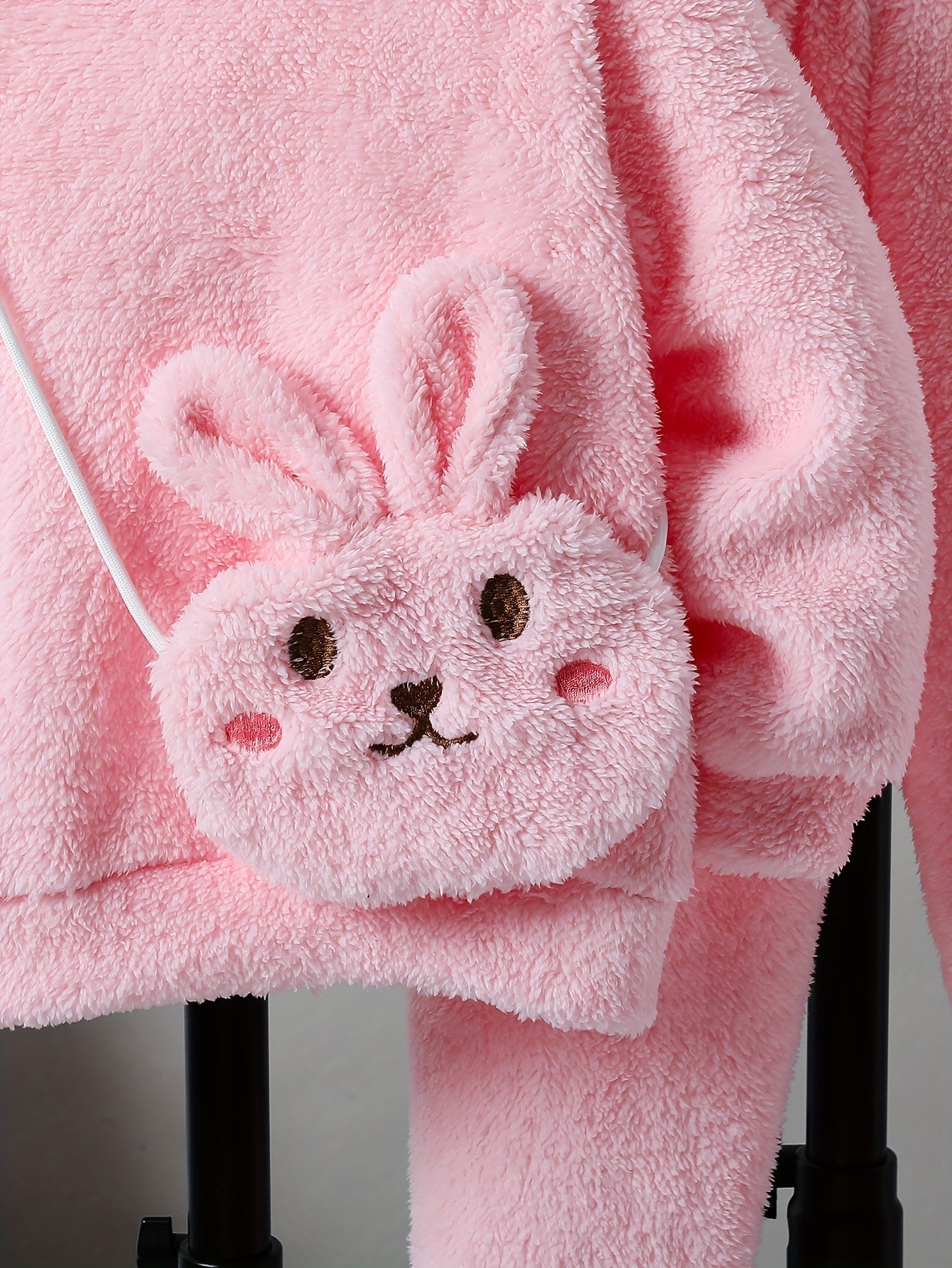 3Piece Girls Winter Hoodie Pants Set with Bunny Bag - Taylor K Shop