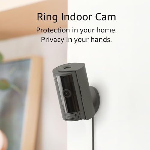 Ring Indoor Cam (2nd Gen) | latest generation, 2023 release | 1080p HD Video & Color Night Vision, Two-Way Talk, and Manual Audio & Video Privacy Cover | White