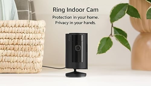 Ring Indoor Cam (2nd Gen) | latest generation, 2023 release | 1080p HD Video & Color Night Vision, Two-Way Talk, and Manual Audio & Video Privacy Cover | White