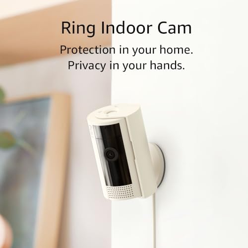 Ring Indoor Cam (2nd Gen) | latest generation, 2023 release | 1080p HD Video & Color Night Vision, Two-Way Talk, and Manual Audio & Video Privacy Cover | White