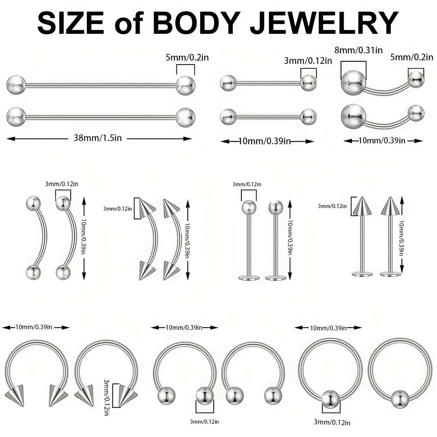 41Piece Body Piercing Kit with Jewelry Tools - Taylor K Shop