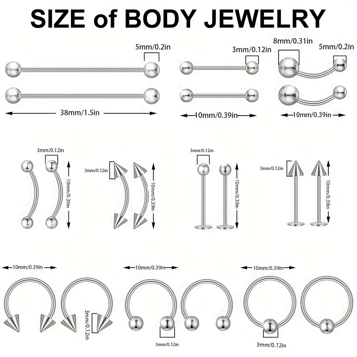 41Piece Body Piercing Kit with Jewelry Tools - Taylor K Shop