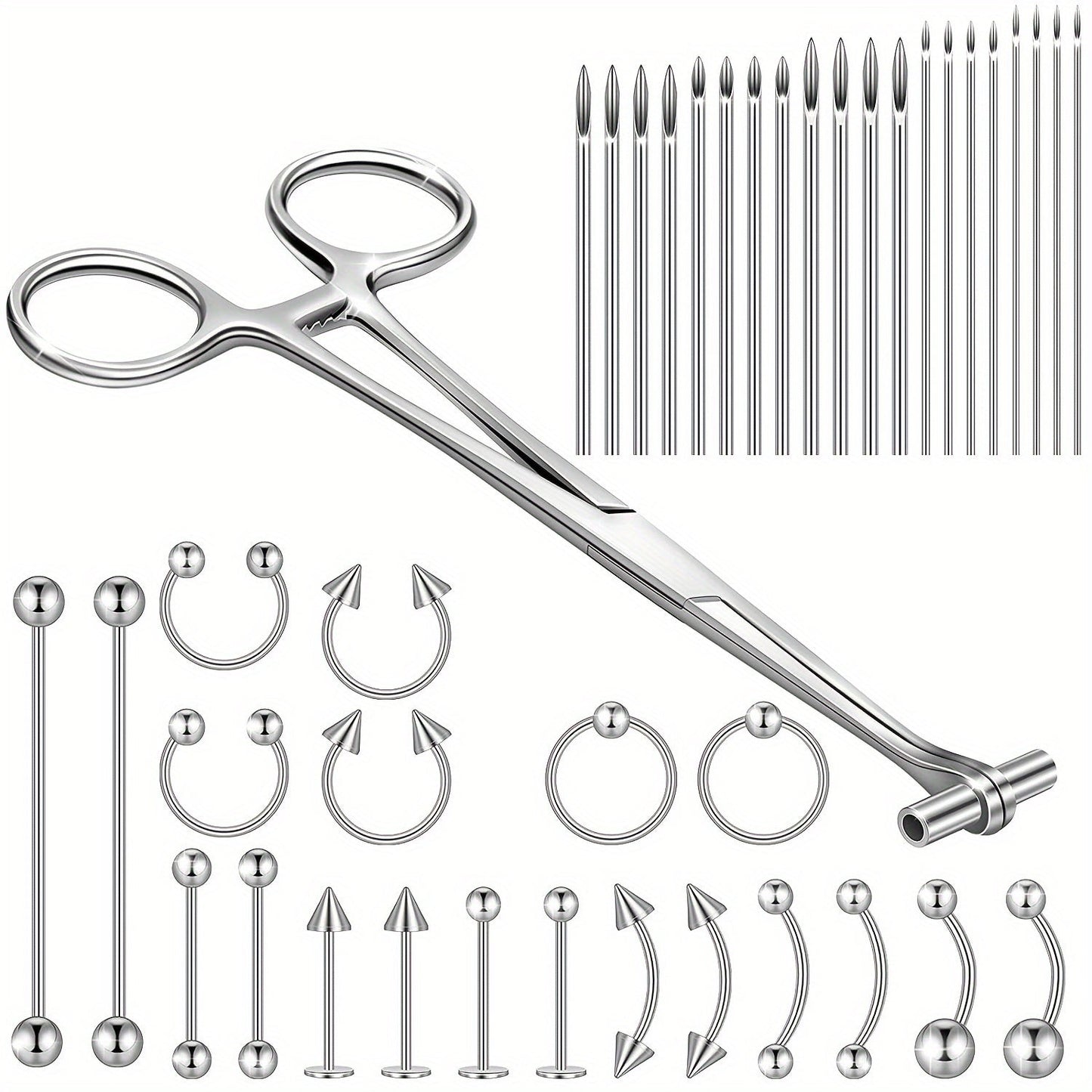 41Piece Body Piercing Kit with Jewelry Tools - Taylor K Shop