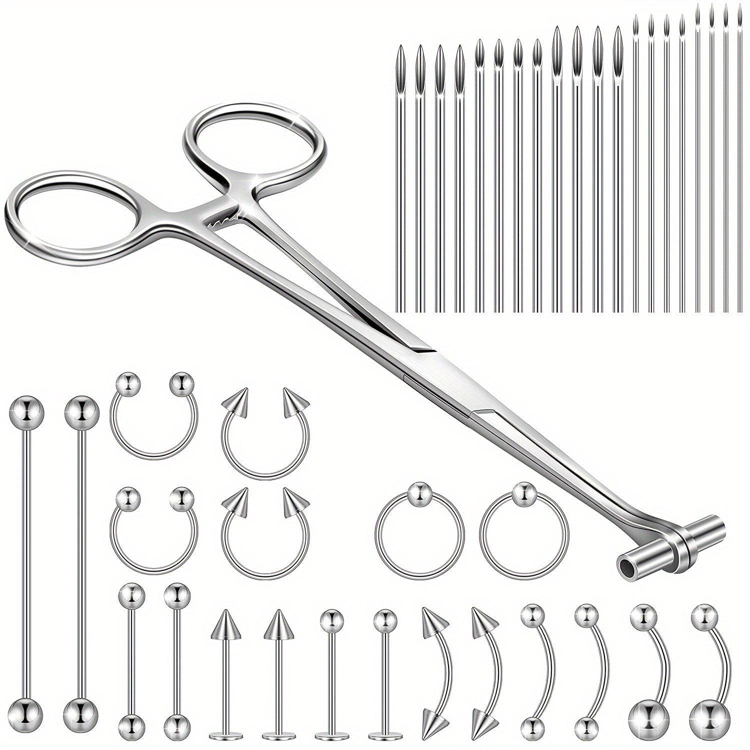 41Piece Body Piercing Kit with Jewelry Tools - Taylor K Shop