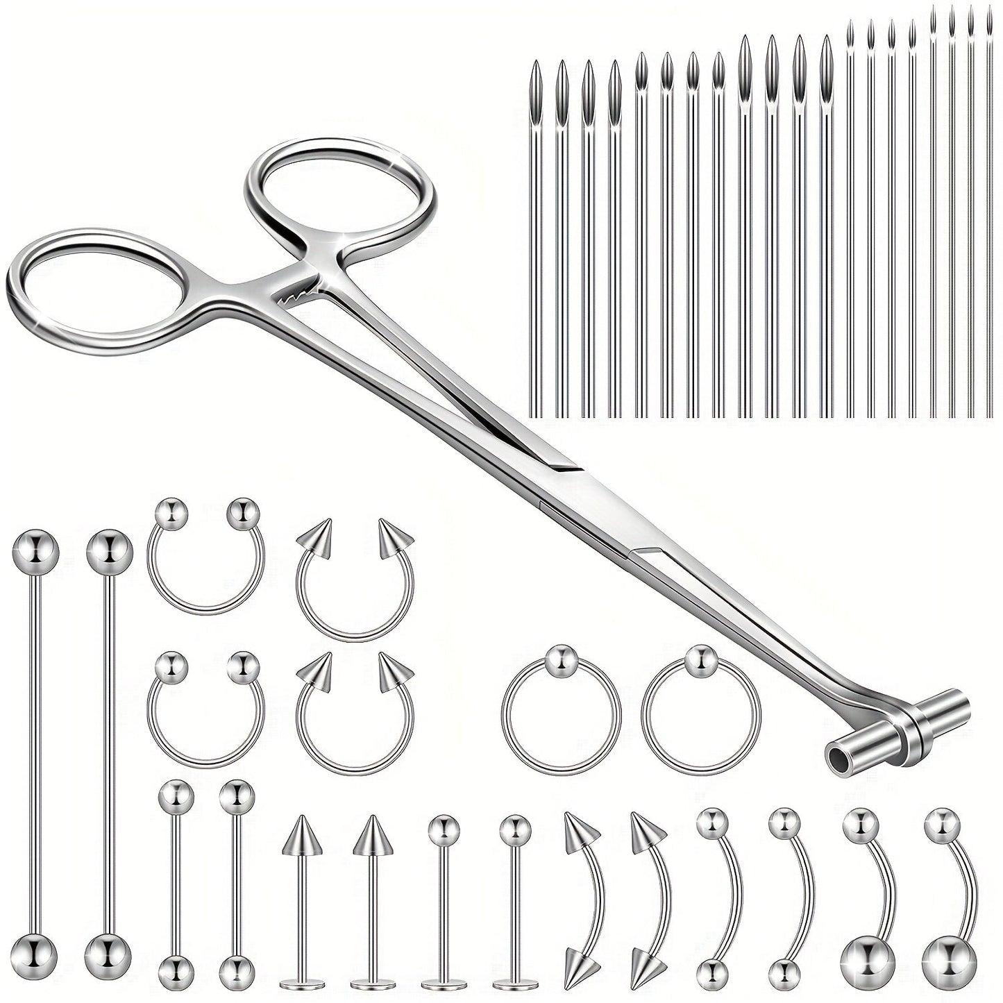41Piece Body Piercing Kit with Jewelry Tools - Taylor K Shop